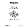 NUMARK TT-1510 Owners Manual