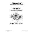 NUMARK TT-1520 Owners Manual